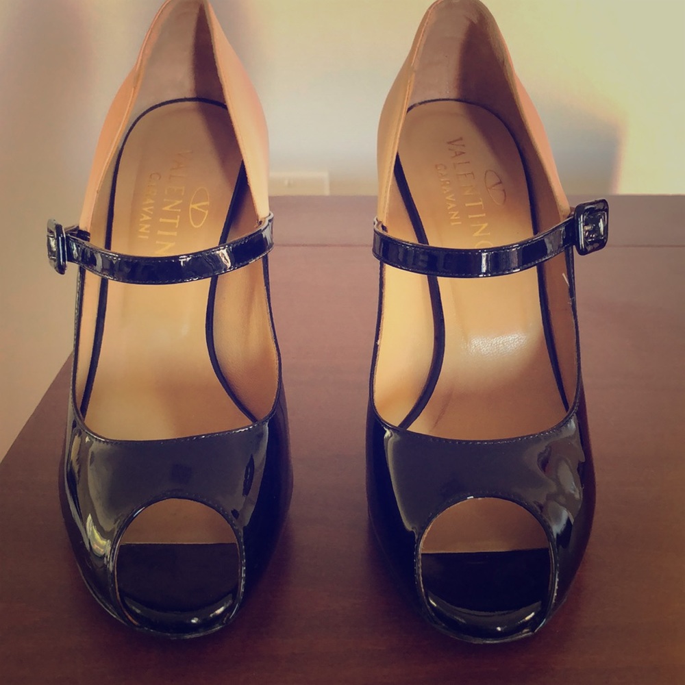 Valentino Mary Jane Peep toe Heels